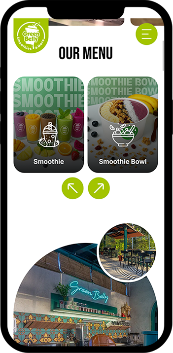 Greenbelly Smoothies Website Mobile Responsive 2
