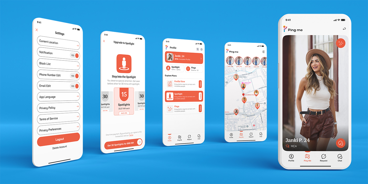 Ping Me Mobile Application