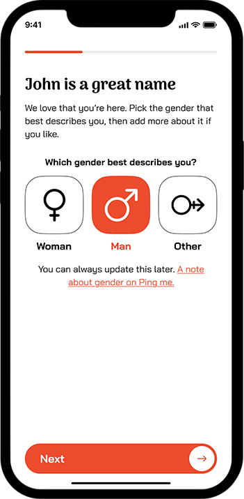 Ping Me Mobile Application